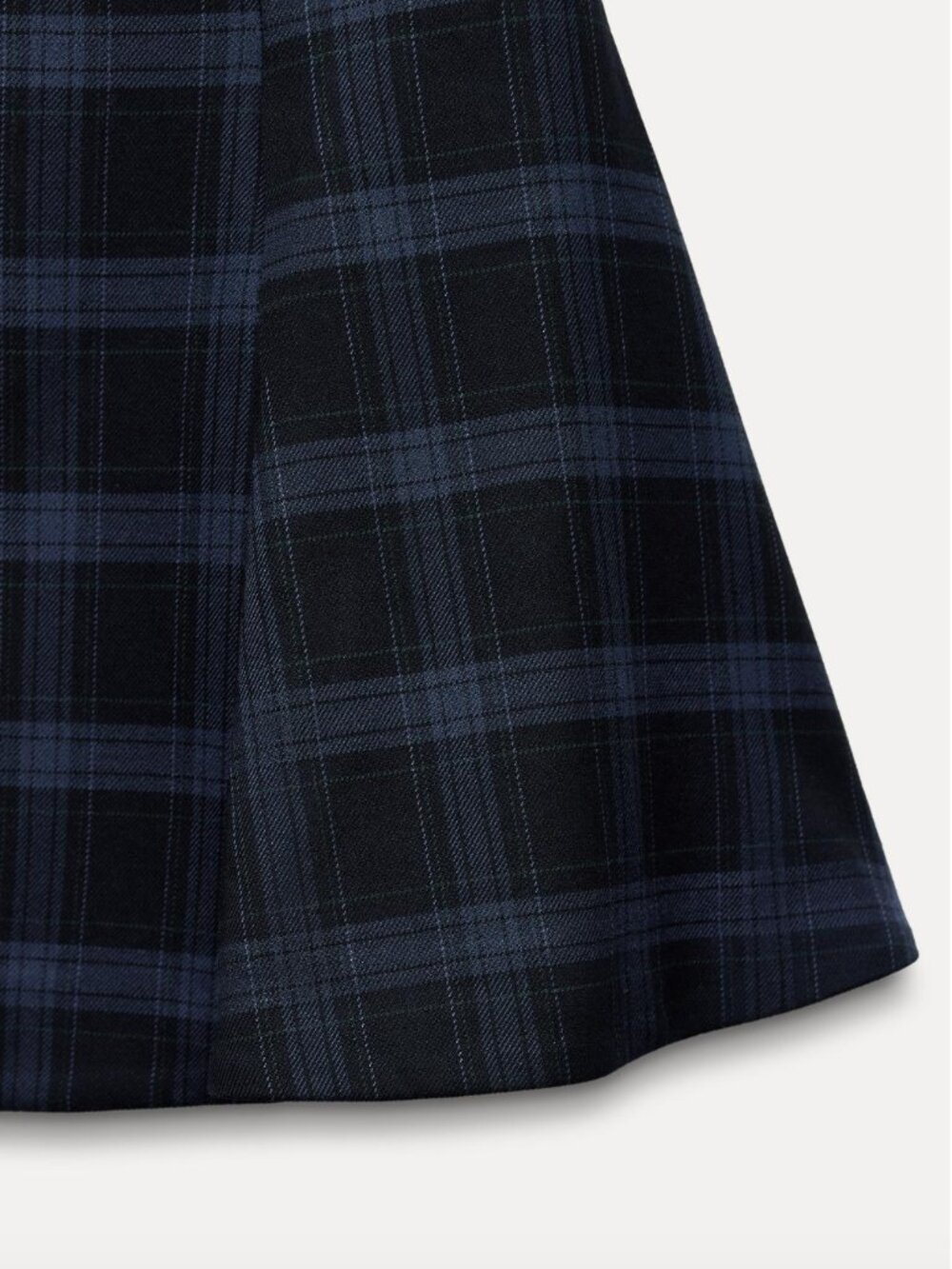 Zara Plaid Mini Dress Navy Blue Size S NWT - Picture 10 of 15